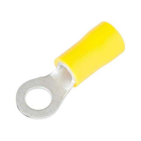 POWER PRODUCTS Ring Terminals, Yellow, 14PK 3537883